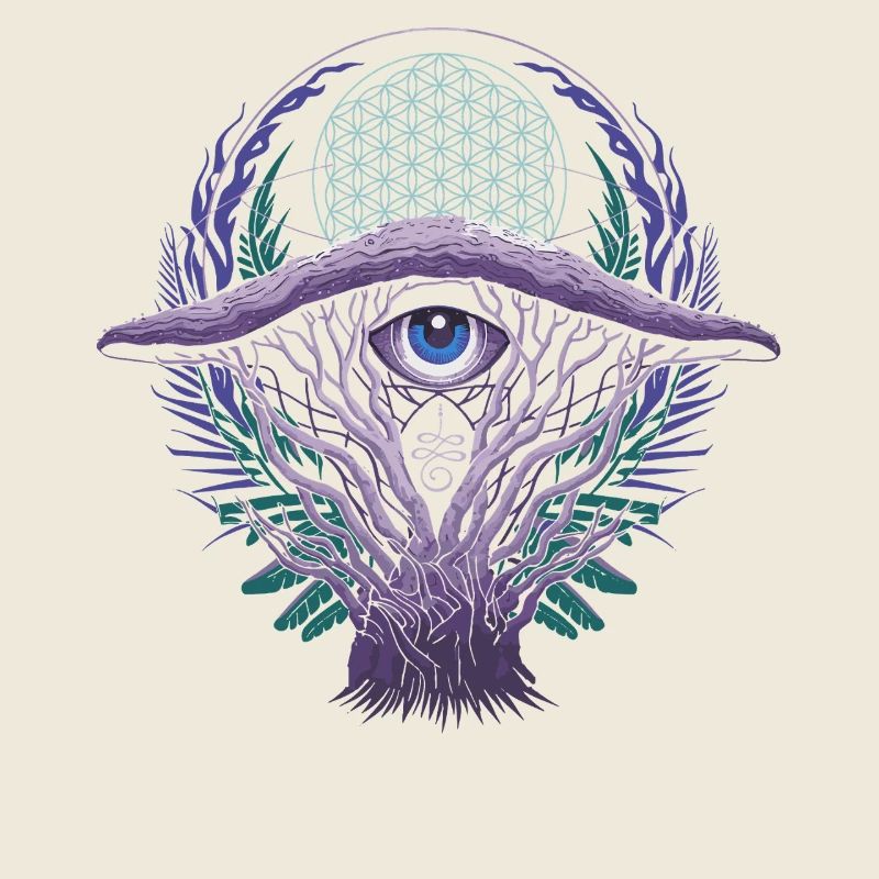 Champignons du troisième œil | Conception de vision mystique