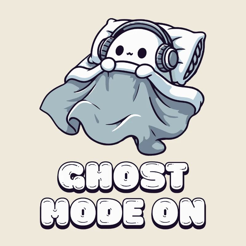 Ghost Mode On – Ghost Mode Activated Sleep Shirt