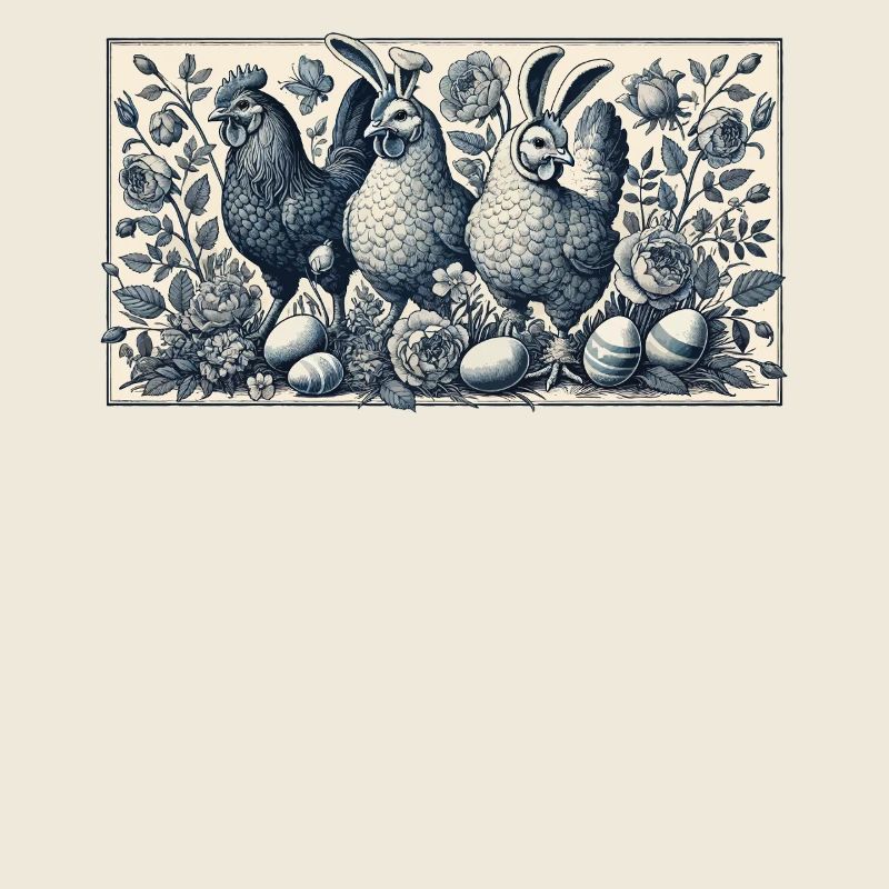 Easter Chickens Vintage Easter Bunny Chicken Aesthetic
