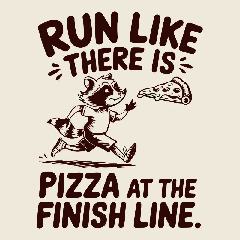 Run like a marathon runner, pizza at the finish