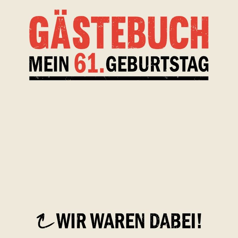 Gästebuch 61 Geburtstag Wir Waren Dabei