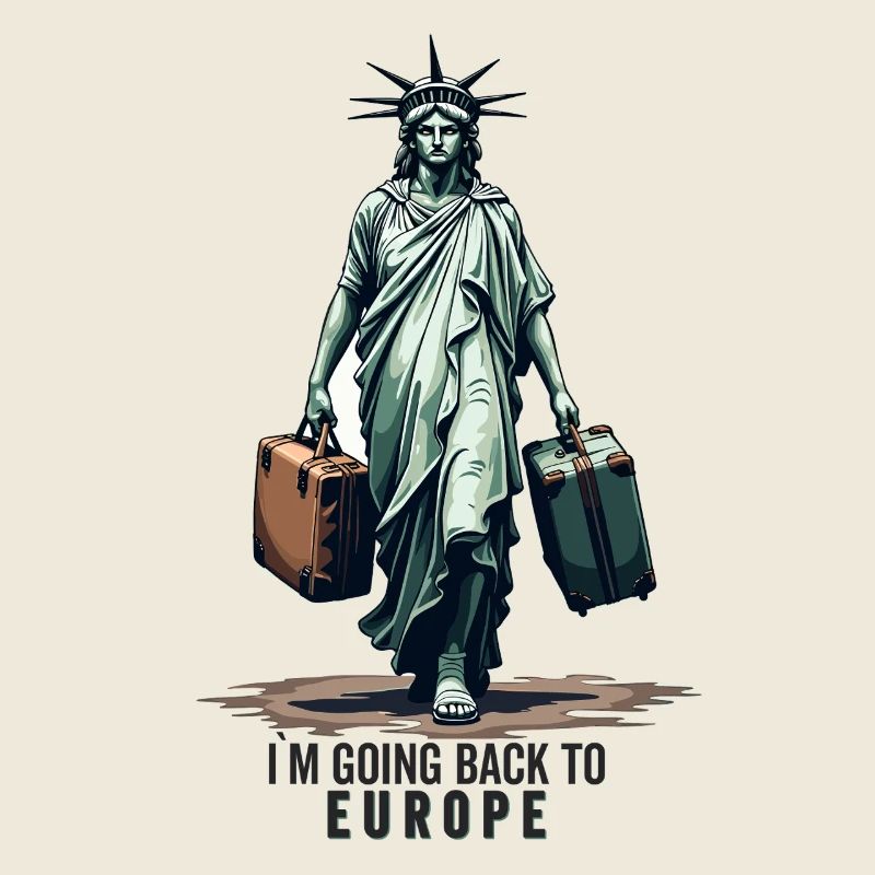 Lustige Freiheitsstatue USA Amerika Sarkasmus