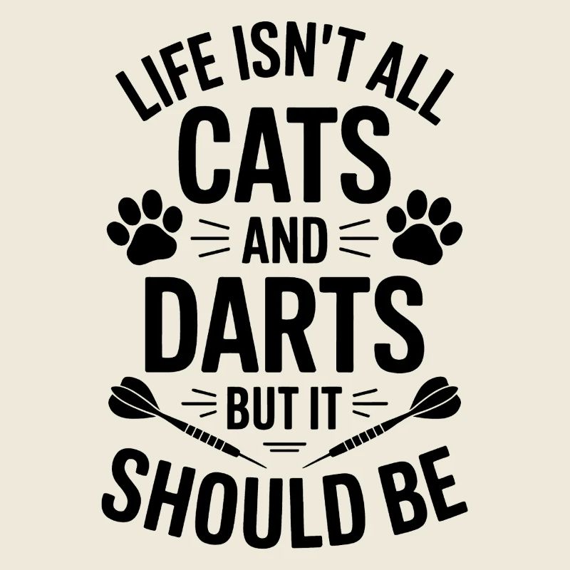 Fléchettes Dire Chats Fléchettes Drôles Fléchettes Cadeau