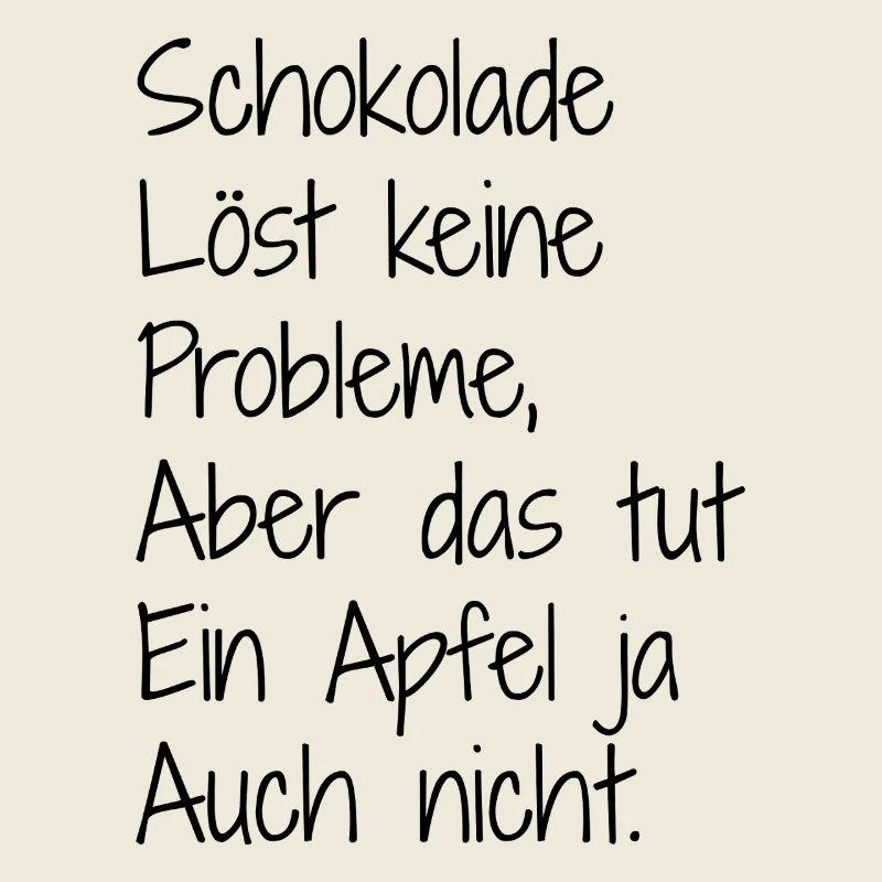 Schokolade und. Apfel