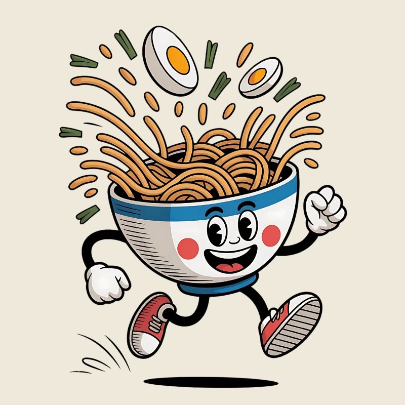Funny Ramen Noodles Design