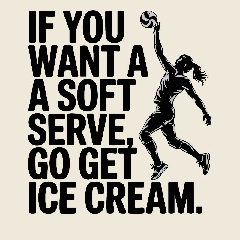 Soft-serve ? Puis c’est parti pour la glace – le volleyball