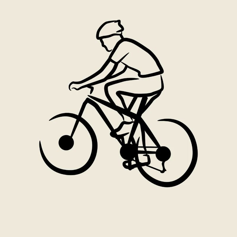 Mountain Biker Drawing