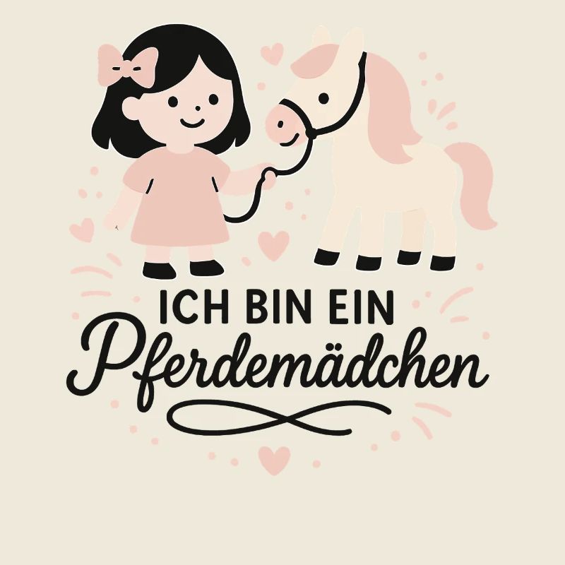 Ich Bin Ein Pferdemädchen Pferde Motiv