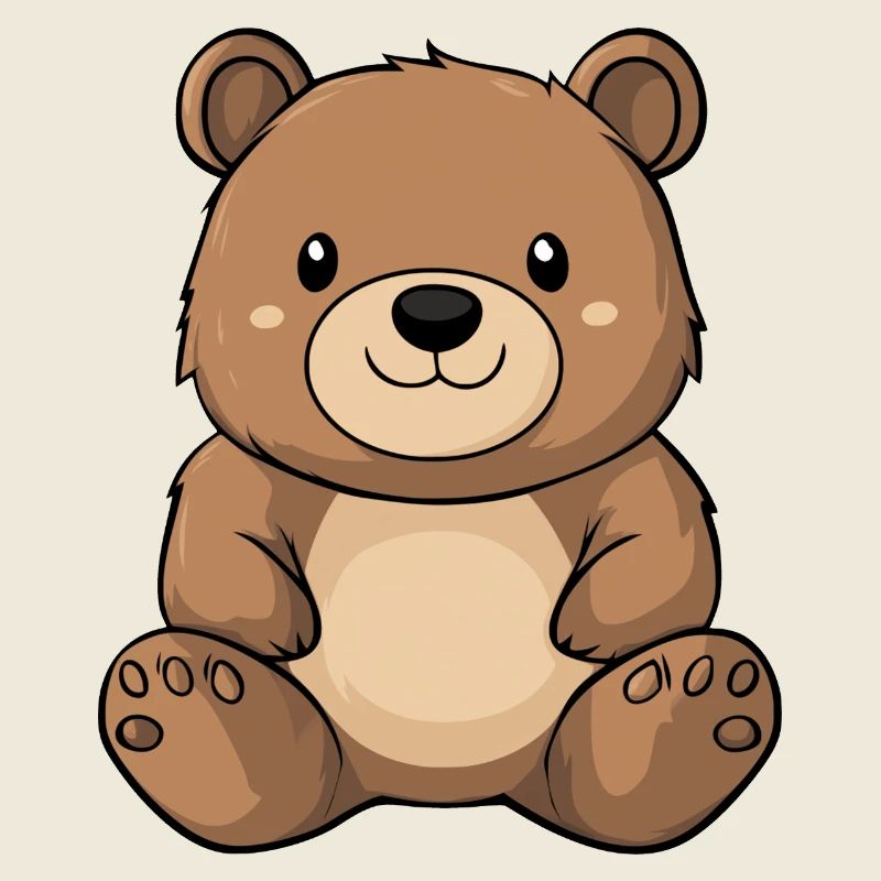 petit ours mignon