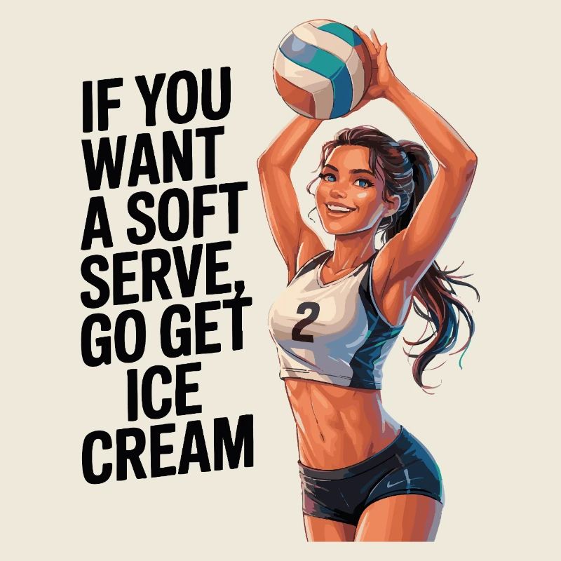 Soft-serve ? Puis c’est parti pour la glace – le volleyball