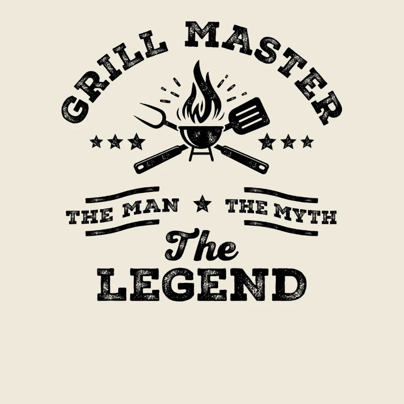 Grill Master The Man The Myth The Legend BBQ Dad