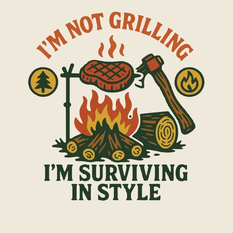 Prepper Survival Bushcrafting Je ne suis pas