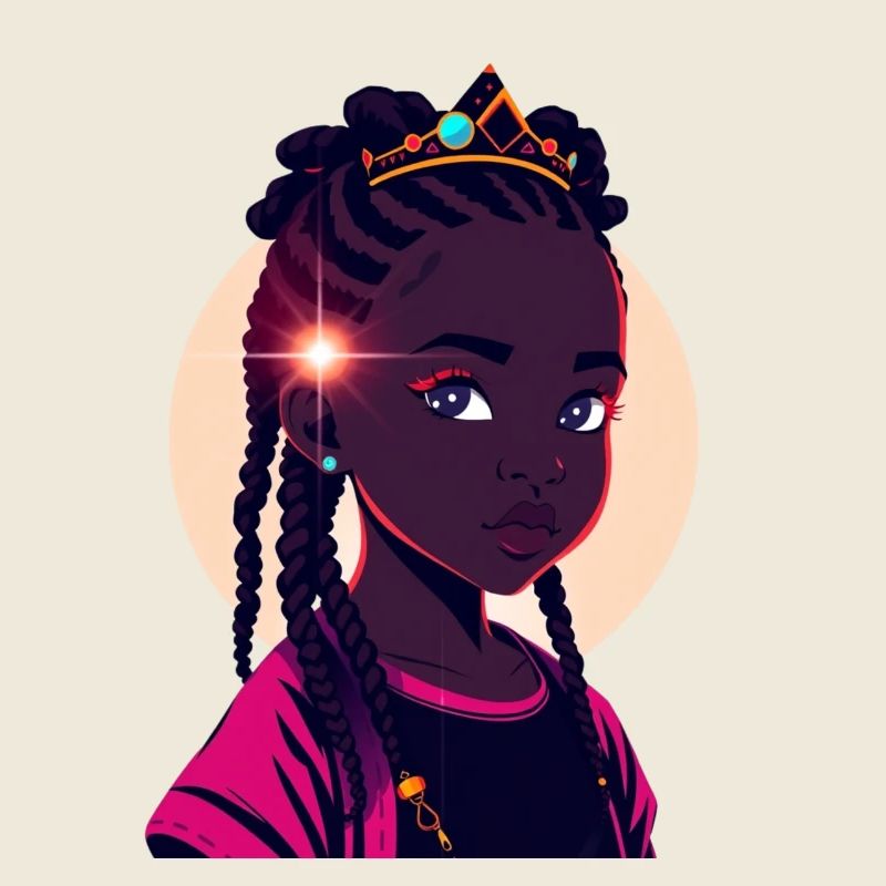 Princesse royale avec couronne
