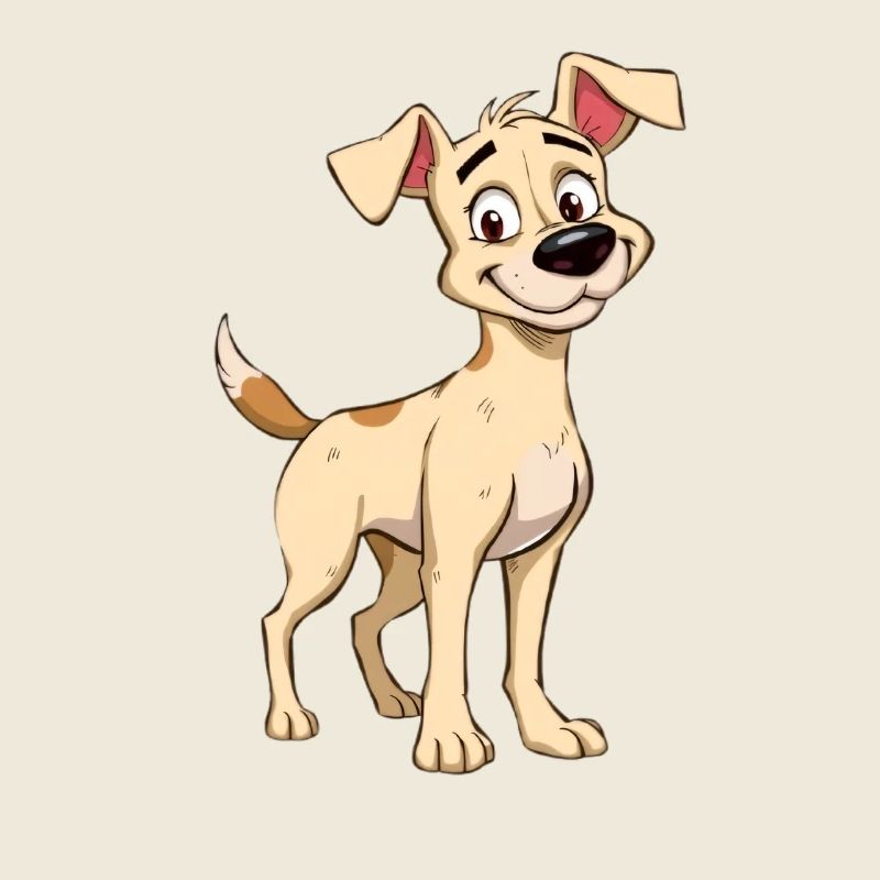 Chien joyeux avec de grands yeux
