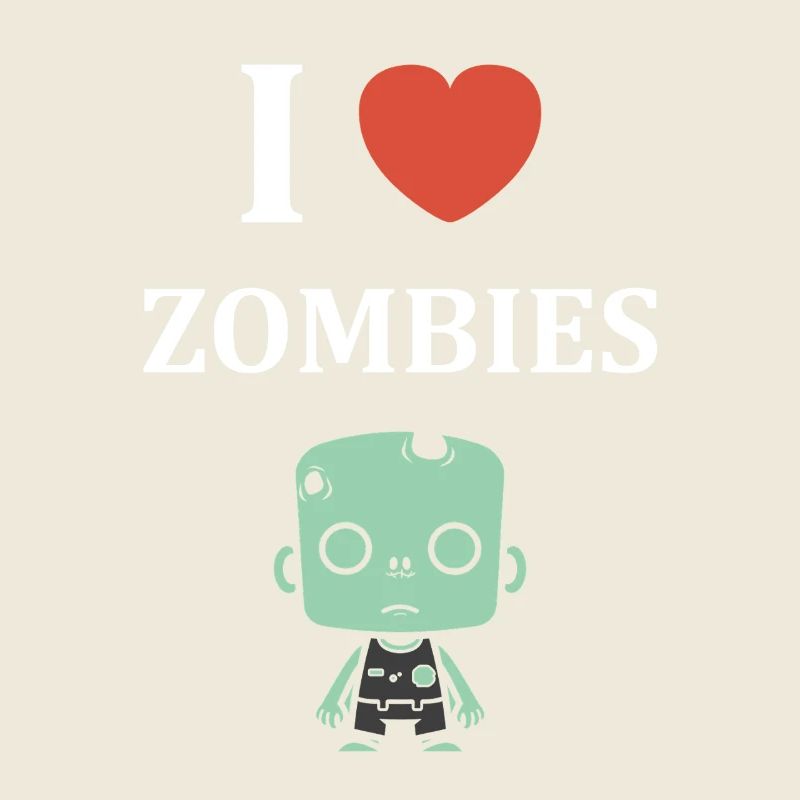 Cute Zombies Original Illustration