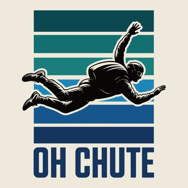 OH CHUTE Funny Parachute Skydiving Humor Design