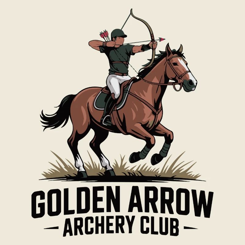Cimier d'archer dynamique à cheval
