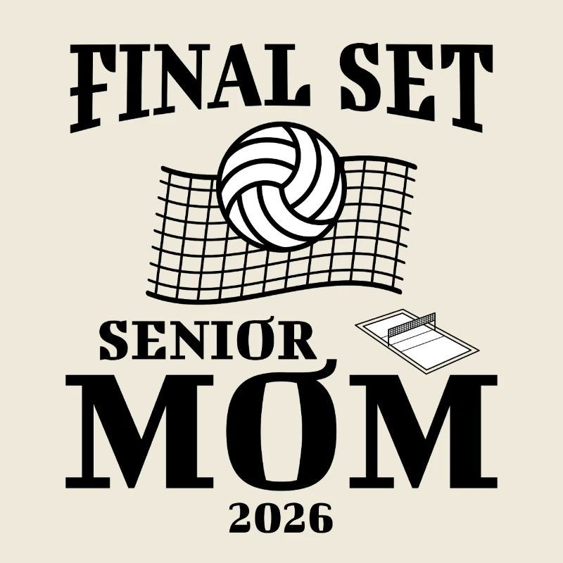 Ensemble final Volleyball Maman Graduation Classe de 2026