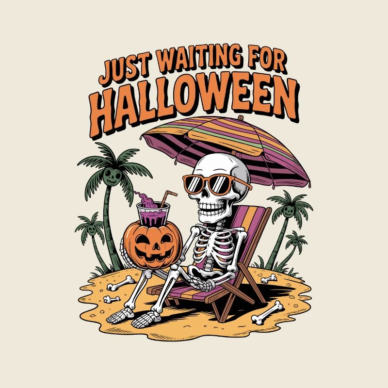 Spooky Summer Skeleton Just Waiting For Halloween