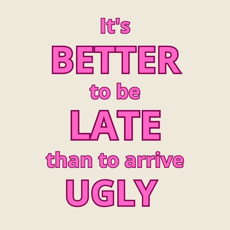 Citation de texte rose gras pour déclaration de mode