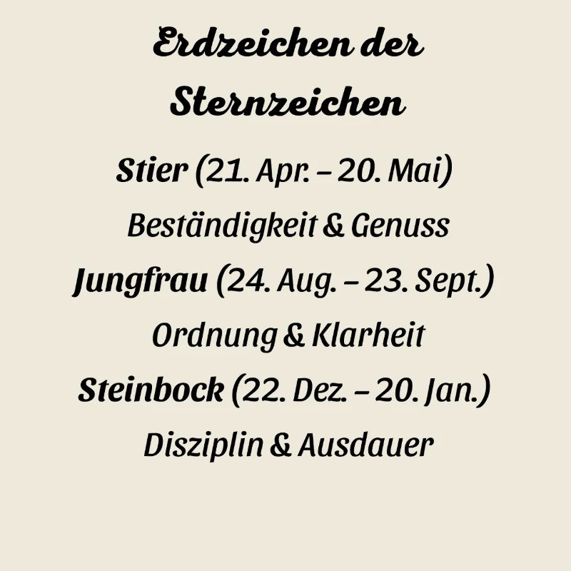 Erdzeichen_der_Sternzeichen