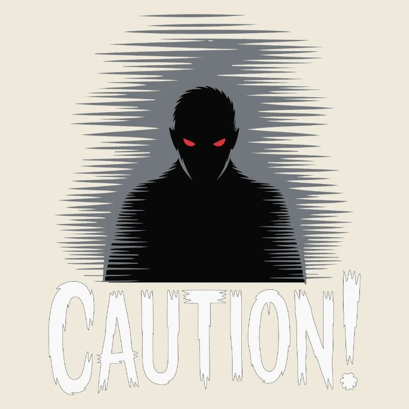 Dark Shadow Caution Graphic