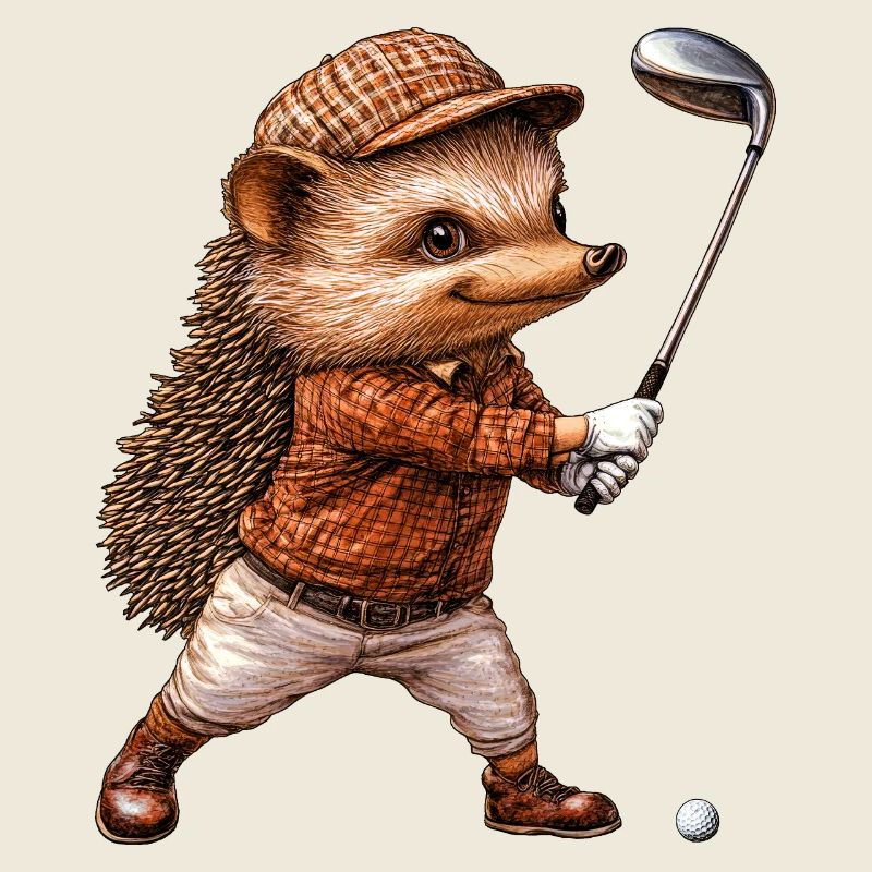 Igel Golf / Golfer Igel