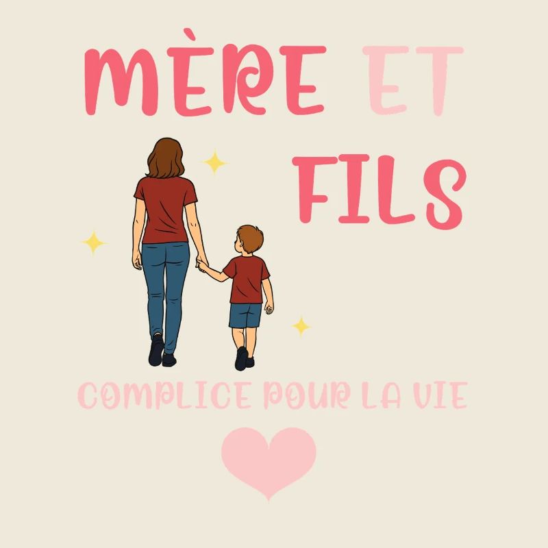 Mère Et Fils Amour Inconditionnel Cadeau Affection