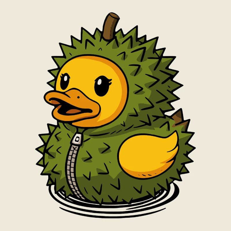 Durian Durian Fruit Duck Rubber Duck Squeaking Duck