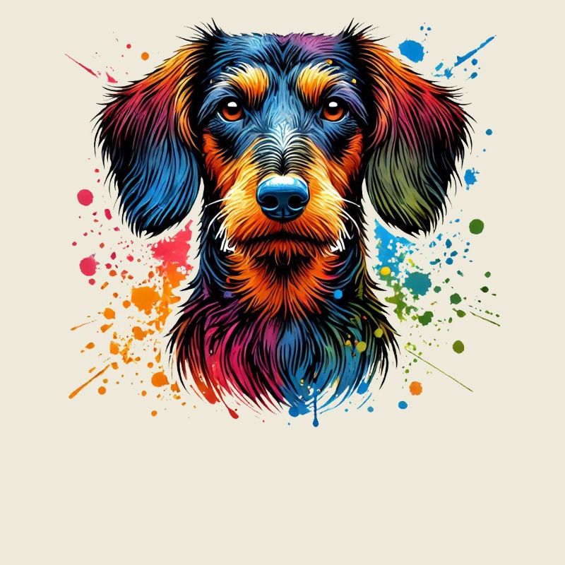 Dackel Hund Rauhaardackel Dickköpfiger