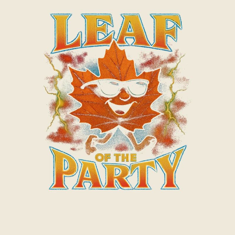 Blatt der Party Happy Fall Ernte Herbstblatt