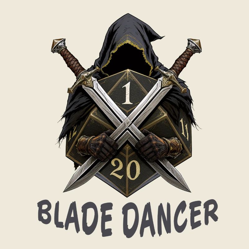 Blade Dancer – Kapuze mit zwei Schwertern