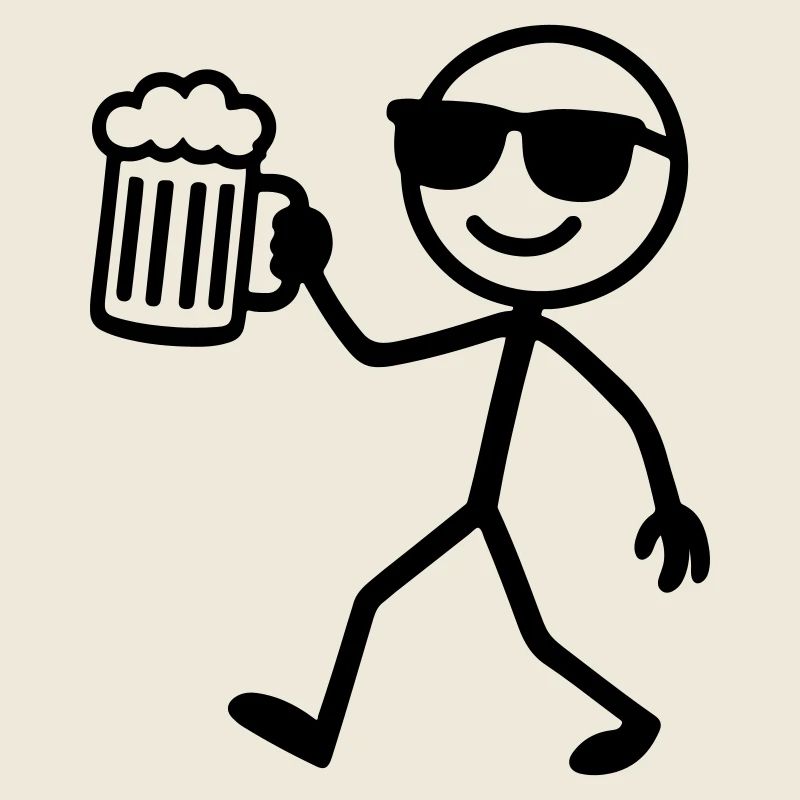 Bière Stick Figure