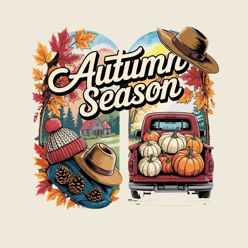 Automne Saison Automne Vibes Citrouille Camionnette