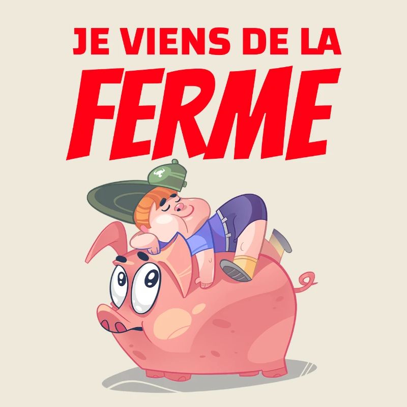 Ich komme vom Bauernhof und zeichne Schwein Nickerchen