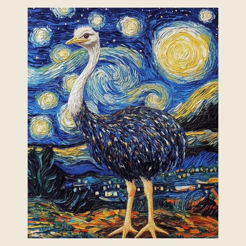 Bouquet Nuit étoilée style Van Gogh