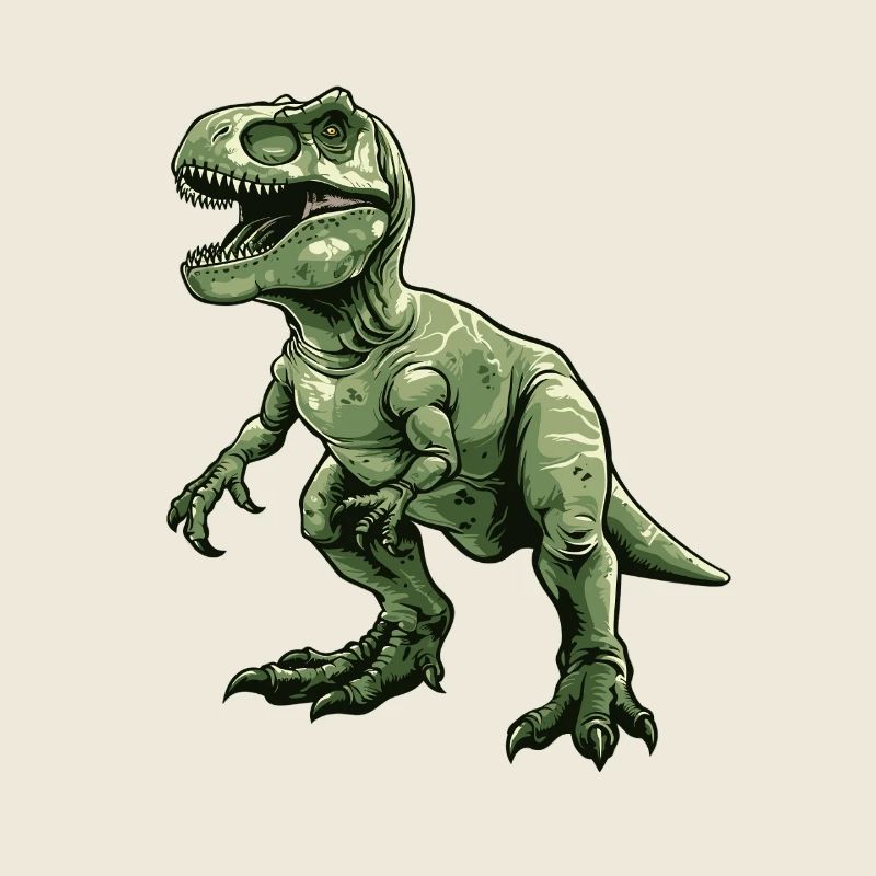 Vert Rétro Dino T Rex