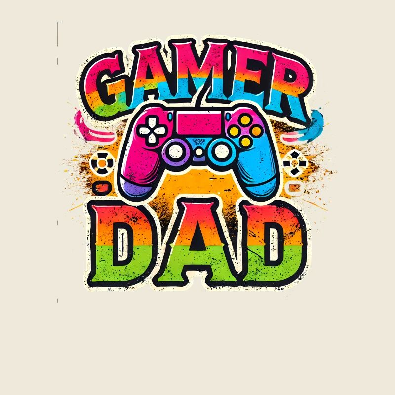 Gamer Dad Rainbow Controller, Père Gaming