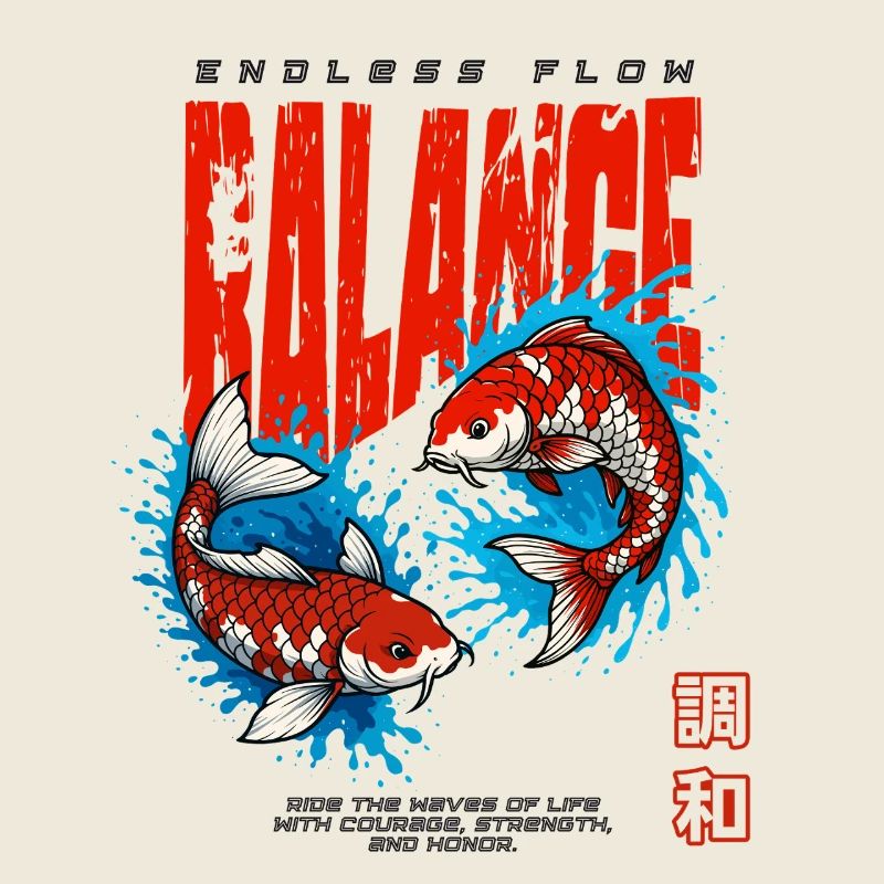 Poisson Koi - Équilibre