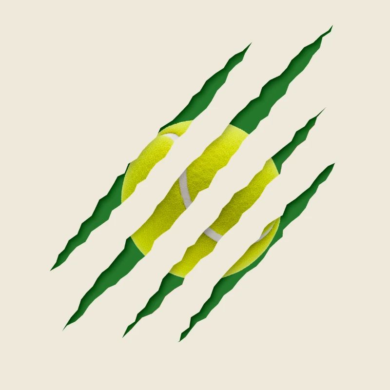 Tennis Ball Scratch Pattern