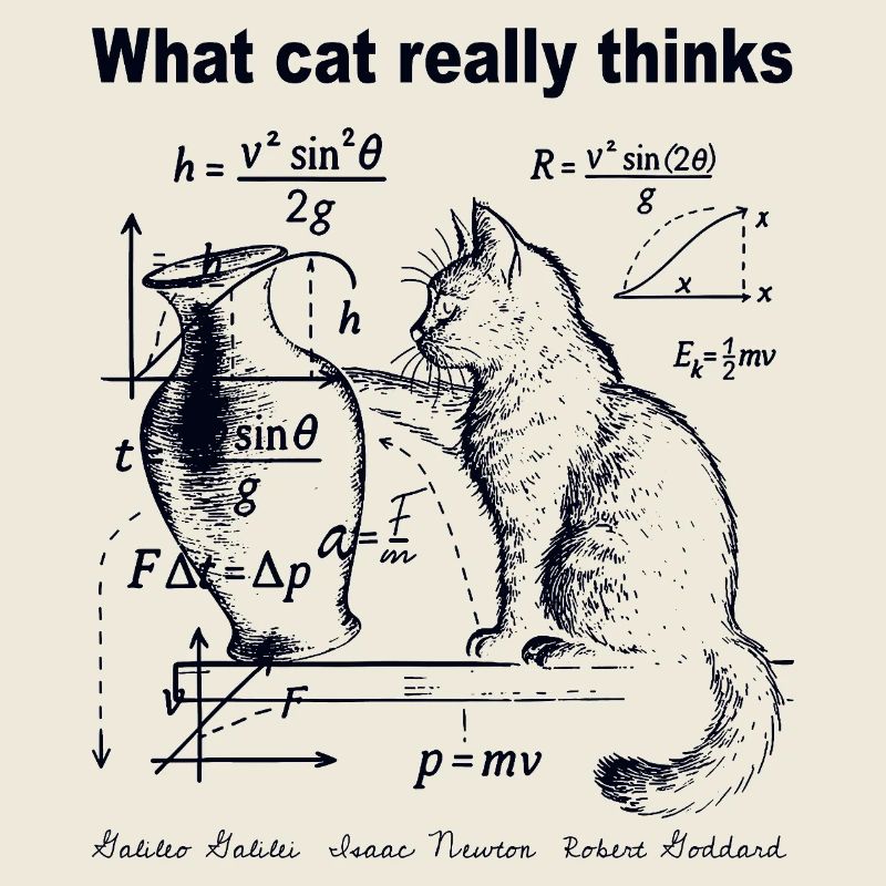 What Cats Really Thinks Funny Cat Physics Humor