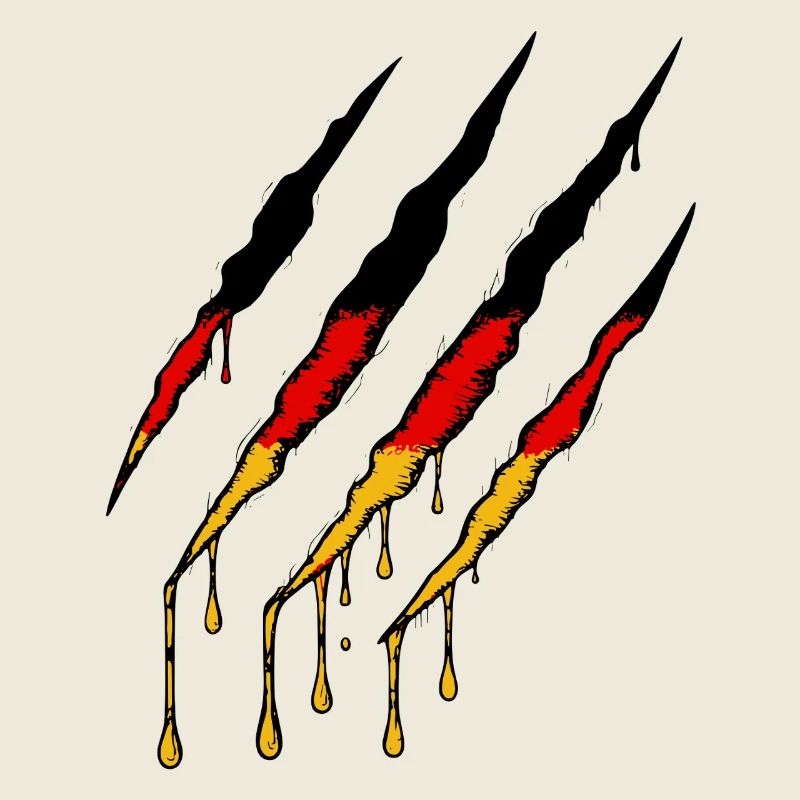 Patriotic Germany Scratch Marks