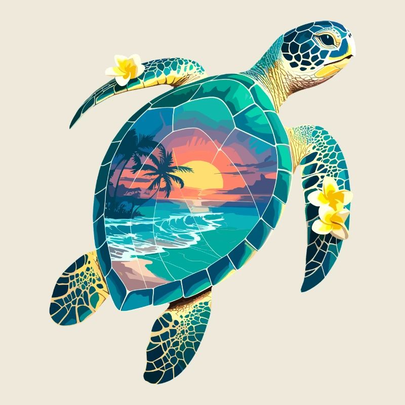 Turtle Waves Surf Turtle Surfer Turtles