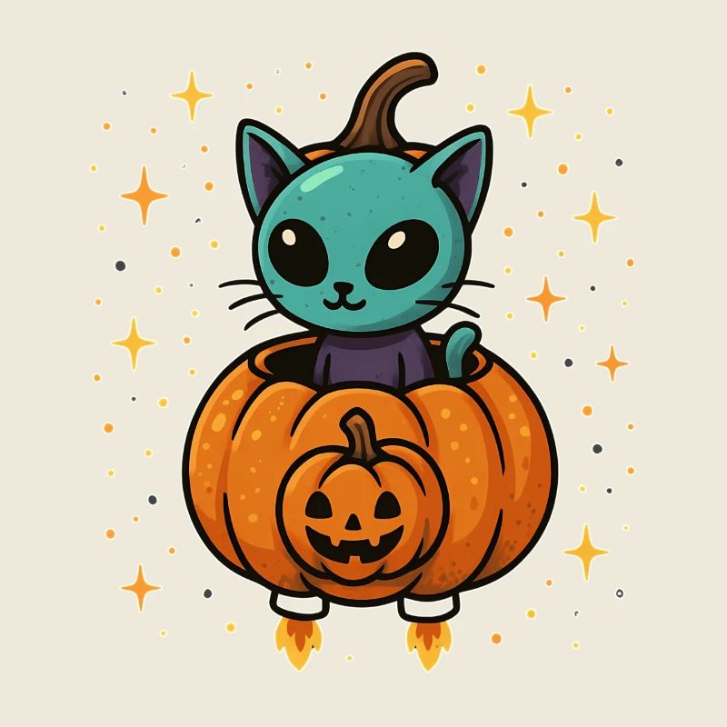 Cat Pumpkin: Halloween Pumpkin Flight