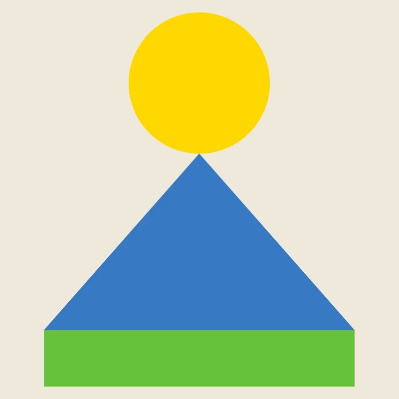 Geometric Triangle Sunrise