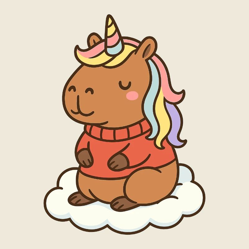 Capybara Einhorn 🌈