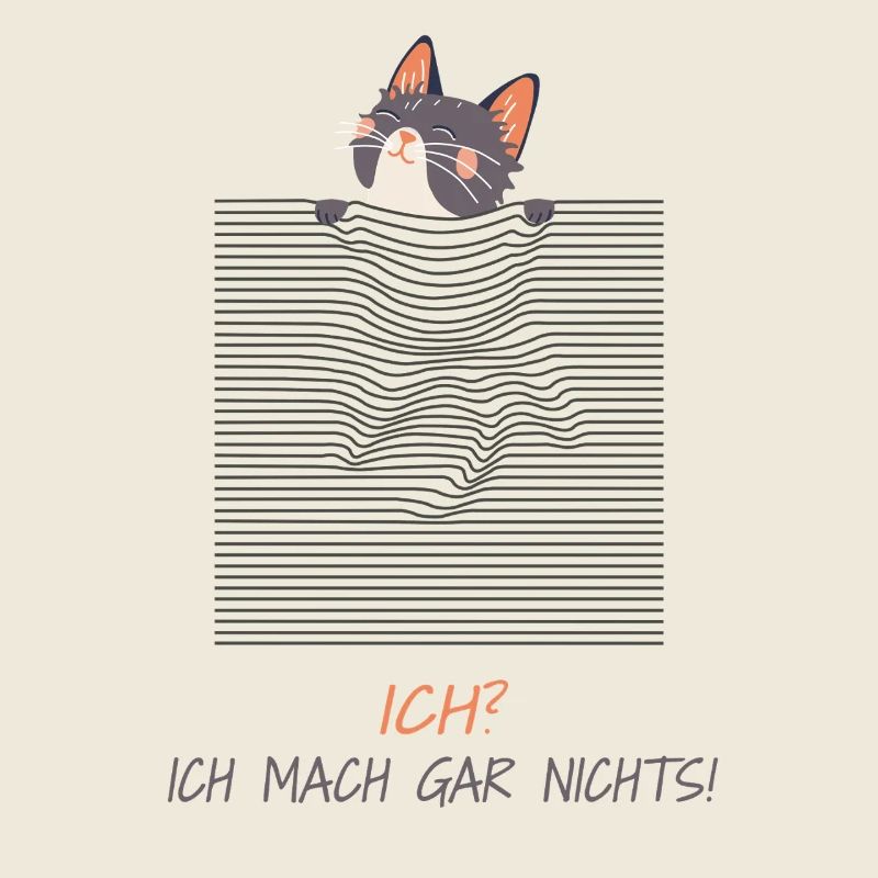 Curious Cat – Funny 3D Line Effect