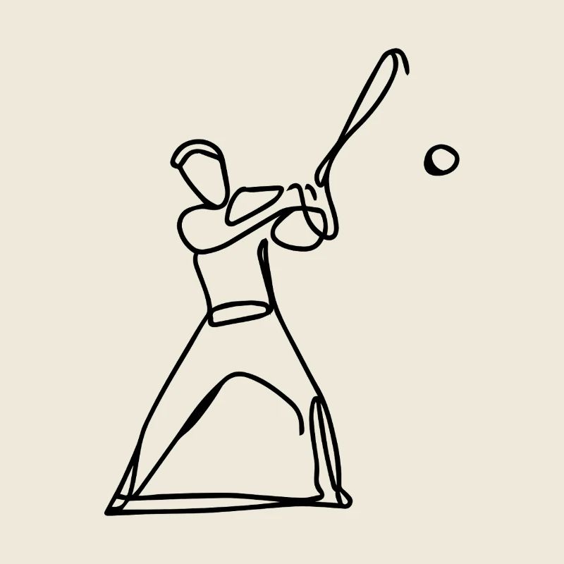 Baseball Player Drawing