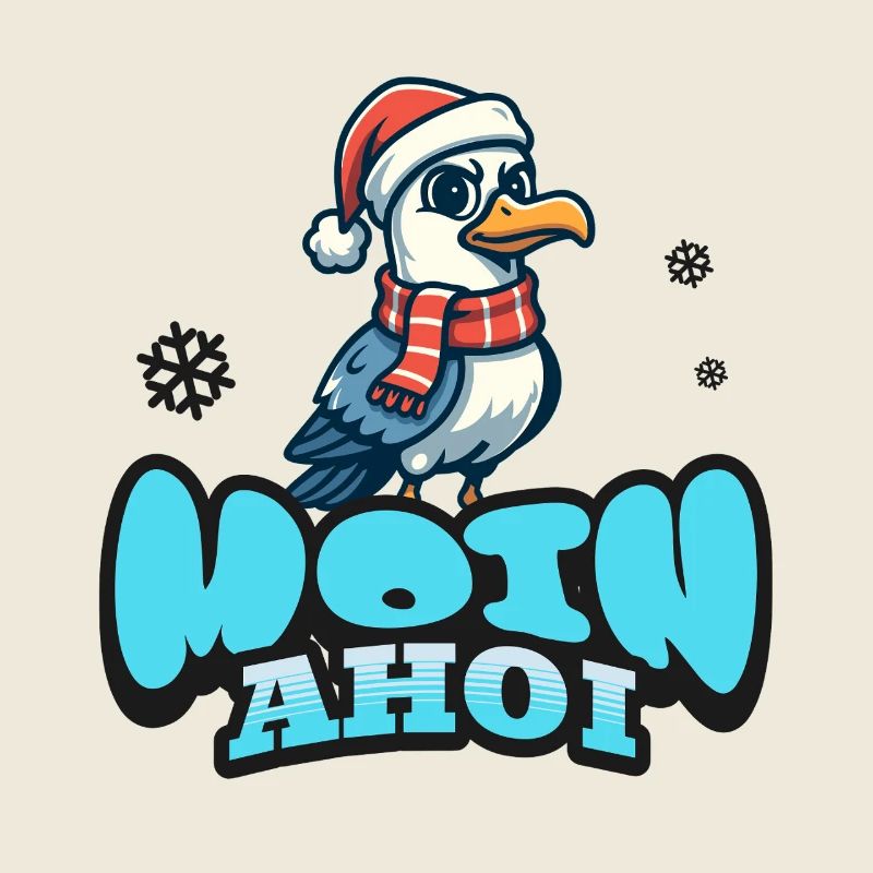Moin Ahoi mit Möwe