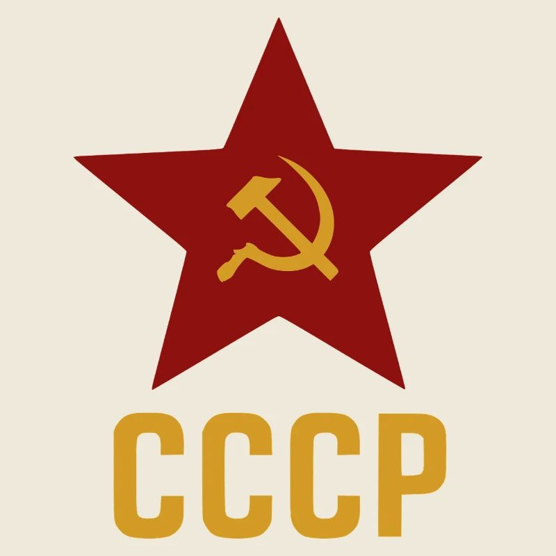 Red Star CCCP Symbol – Hammer & Sickle Design